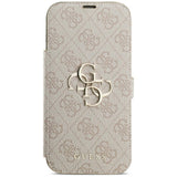 Guess iPhone 17 Pro Max/iPhone 18 Pro Max Fodral Book 4G Metal Logo Rosa