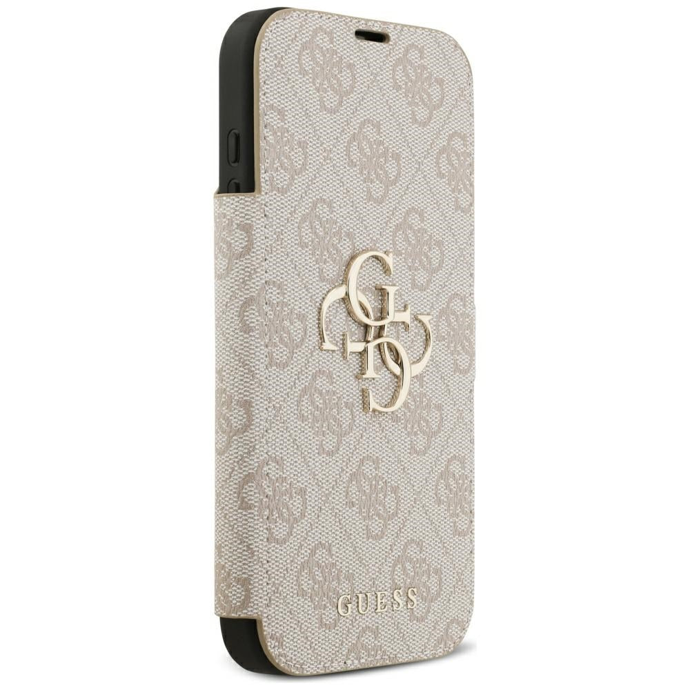 Guess iPhone 17 Pro Max/iPhone 18 Pro Max Fodral Book 4G Metal Logo Rosa