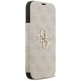 Guess iPhone 17 Pro Max/iPhone 18 Pro Max Fodral Book 4G Metal Logo Rosa