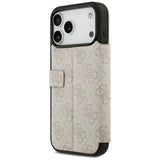 Guess iPhone 17 Pro Max/iPhone 18 Pro Max Fodral Book 4G Metal Logo Rosa