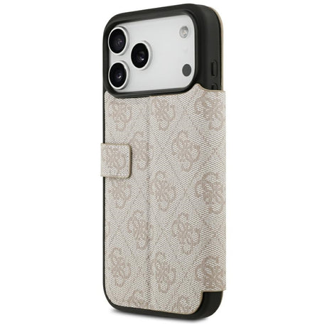 Guess iPhone 17 Pro Max/iPhone 18 Pro Max Fodral Book 4G Metal Logo Rosa