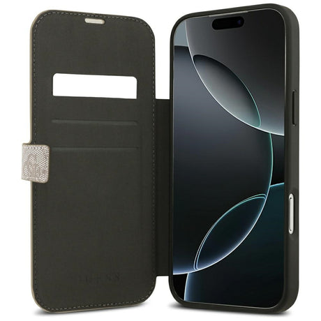 Guess iPhone 17 Pro Max/iPhone 18 Pro Max Fodral Book 4G Metal Logo Rosa