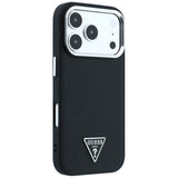 Guess iPhone 17 Pro/iPhone 18 Pro Skal Grained Triangle Logo Svart