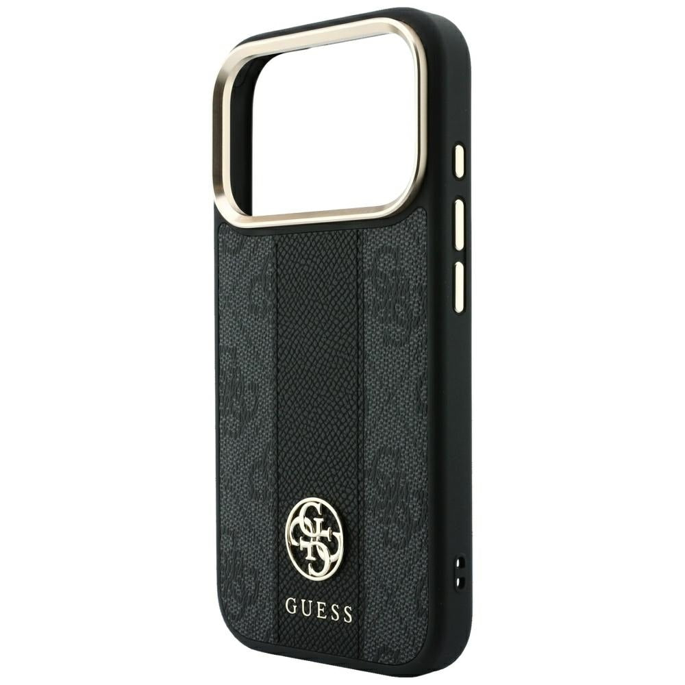 Guess iPhone 17 Pro/iPhone 18 Pro Skal 4G Stripe Classic Logos Svart