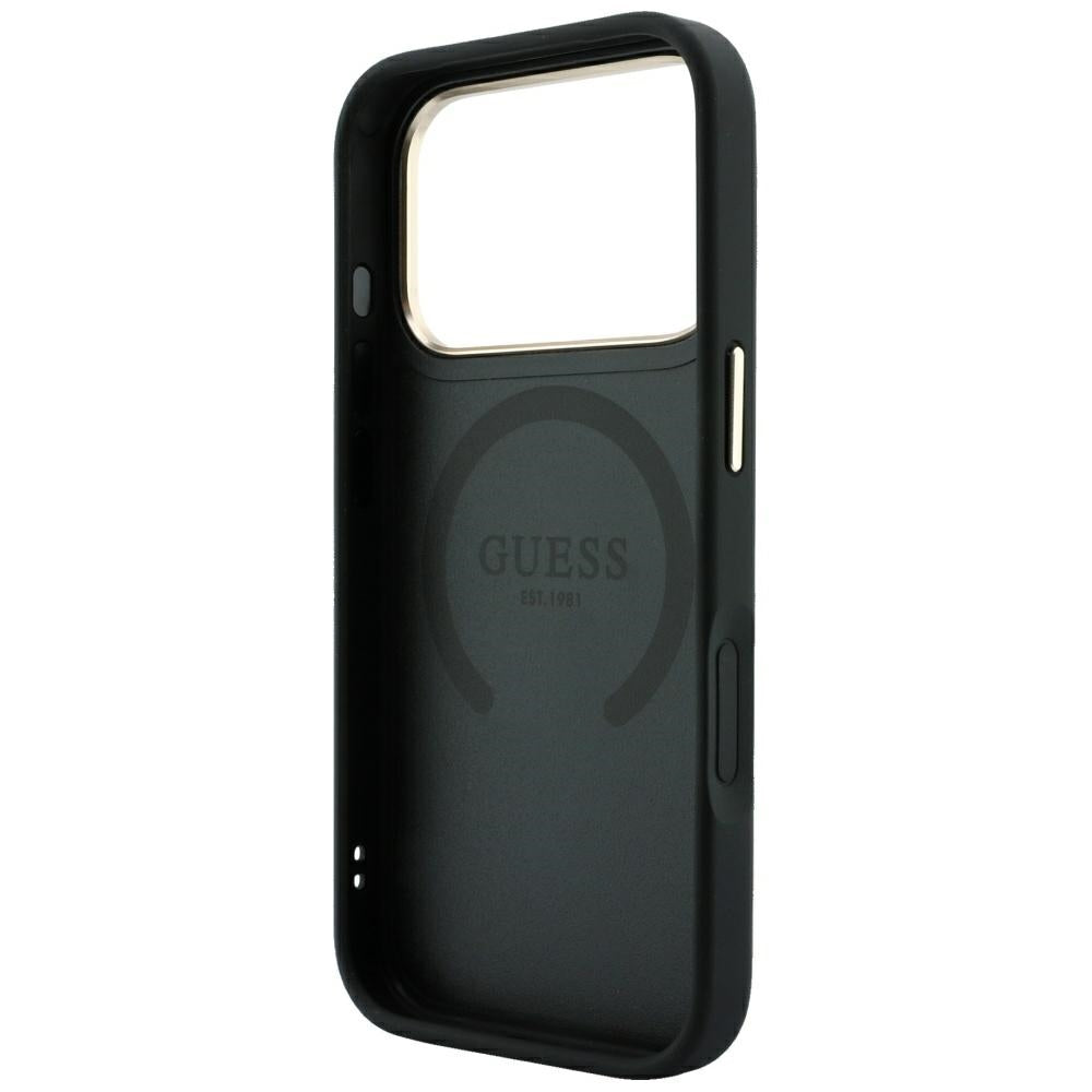Guess iPhone 17 Pro/iPhone 18 Pro Skal 4G Stripe Classic Logos Svart