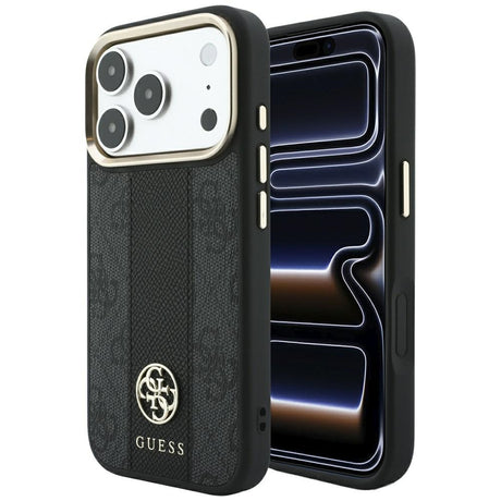 Guess iPhone 17 Pro Max/iPhone 18 Pro Max Skal 4G Stripe Classic Logos Svart