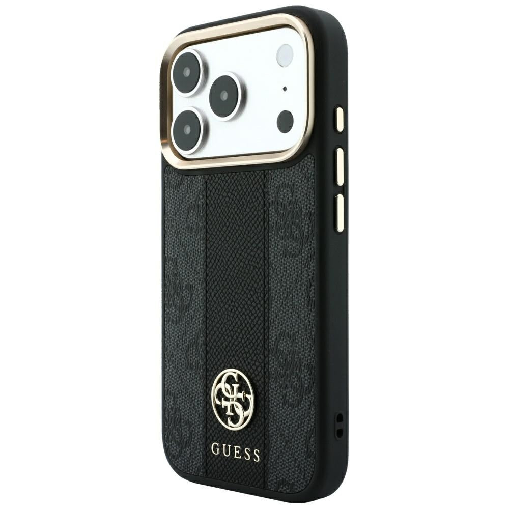 Guess iPhone 17 Pro Max/iPhone 18 Pro Max Skal 4G Stripe Classic Logos Svart