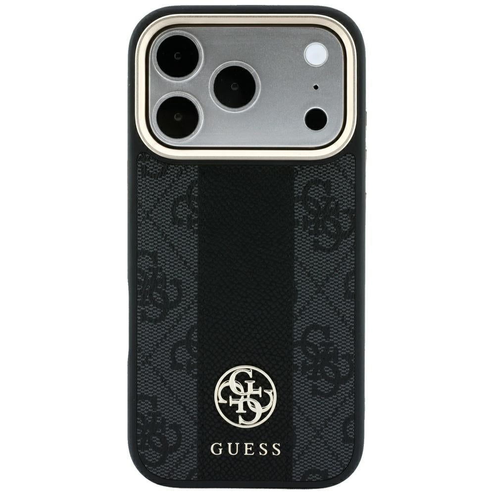Guess iPhone 17 Pro Max/iPhone 18 Pro Max Skal 4G Stripe Classic Logos Svart
