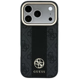 Guess iPhone 17 Pro Max/iPhone 18 Pro Max Skal 4G Stripe Classic Logos Svart
