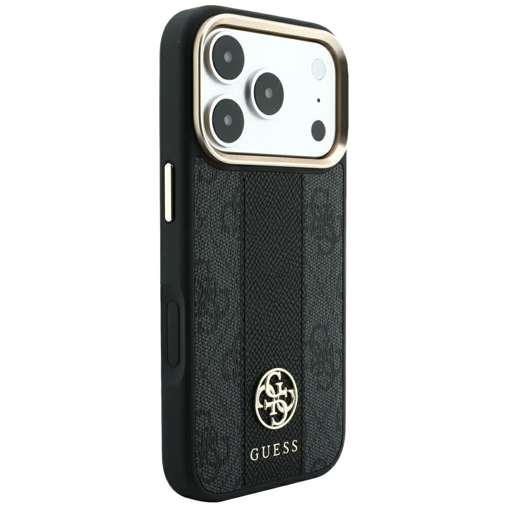 Guess iPhone 17 Pro Max/iPhone 18 Pro Max Skal 4G Stripe Classic Logos Svart