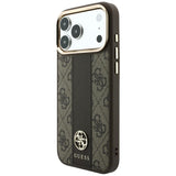 Guess iPhone 17 Pro/iPhone 18 Pro Skal 4G Stripe Classic Logos Brun