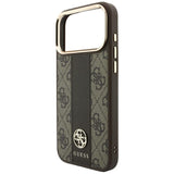 Guess iPhone 17 Pro/iPhone 18 Pro Skal 4G Stripe Classic Logos Brun