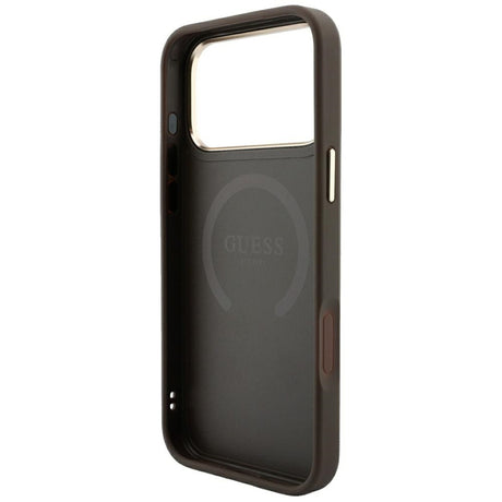 Guess iPhone 17 Pro Max/iPhone 18 Pro Max Skal 4G Stripe Classic Logos Brun