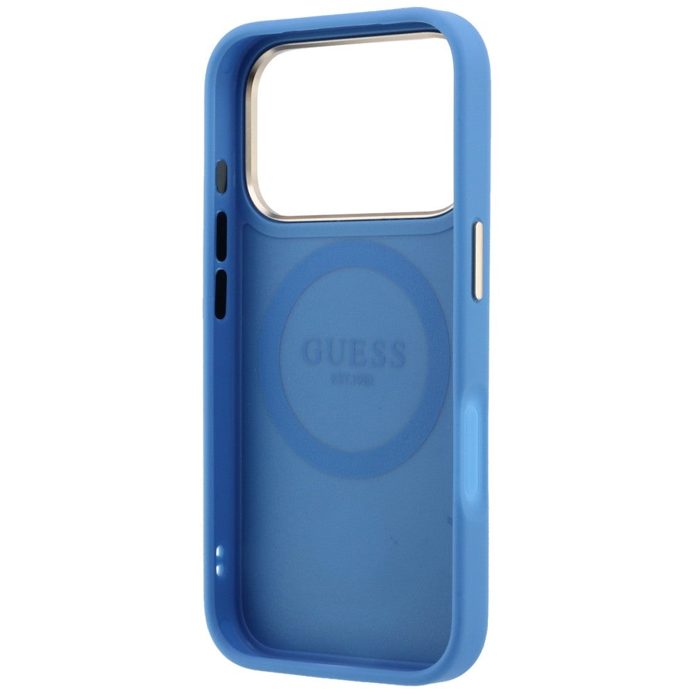 Guess iPhone 17 Pro/iPhone 18 Pro Skal 4G Stripe Classic Logos Blå