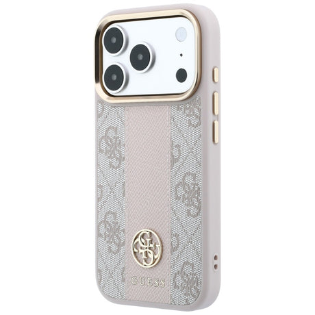 Guess iPhone 17 Pro Max/iPhone 18 Pro Max Skal 4G Stripe Classic Logos Rosa
