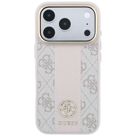 Guess iPhone 17 Pro Max/iPhone 18 Pro Max Skal 4G Stripe Classic Logos Rosa