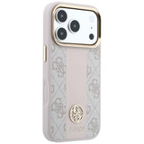 Guess iPhone 17 Pro Max/iPhone 18 Pro Max Skal 4G Stripe Classic Logos Rosa