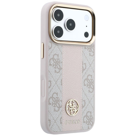 Guess iPhone 17 Pro Max/iPhone 18 Pro Max Skal 4G Stripe Classic Logos Rosa