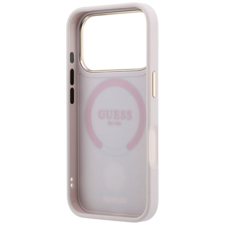 Guess iPhone 17 Pro Max/iPhone 18 Pro Max Skal 4G Stripe Classic Logos Rosa