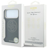 Guess iPhone 17 Pro Max/iPhone 18 Pro Max Skal Perforated 4G Gold Logo Svart