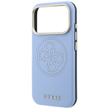 Guess iPhone 17 Pro Max/iPhone 18 Pro Max Skal Perforated 4G Gold Logo Blå
