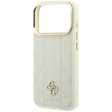 Guess iPhone 17 Pro/iPhone 18 Pro Skal Stripe Peony 4G Logo Beige