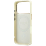 Guess iPhone 17 Pro/iPhone 18 Pro Skal Stripe Peony 4G Logo Beige