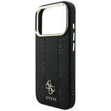 Guess iPhone 17 Pro/iPhone 18 Pro Skal Stripe Peony 4G Logo Svart