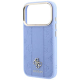 Guess iPhone 17 Pro/iPhone 18 Pro Skal Stripe Peony 4G Logo Blå
