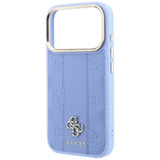 Guess iPhone 17 Pro Max/iPhone 18 Pro Max Skal Stripe Peony 4G Logo Blå