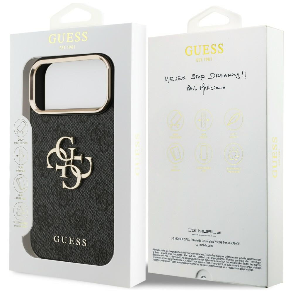 Guess iPhone 17 Pro Max/iPhone 18 Pro Max Skal 4G Classic Logo Svart