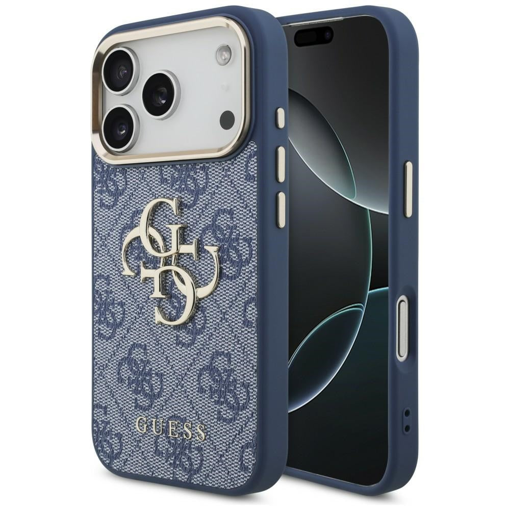 Guess iPhone 17 Pro/iPhone 18 Pro Skal 4G Classic Logo Blå