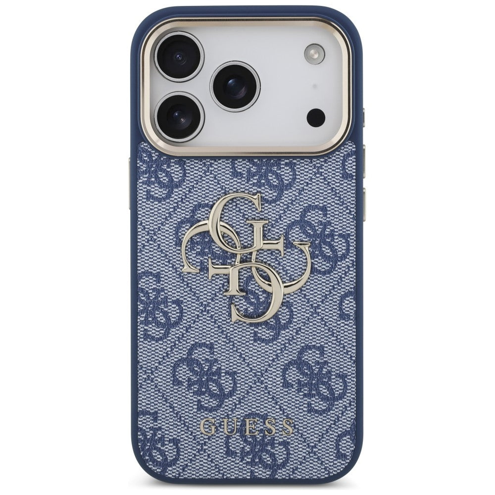 Guess iPhone 17 Pro/iPhone 18 Pro Skal 4G Classic Logo Blå