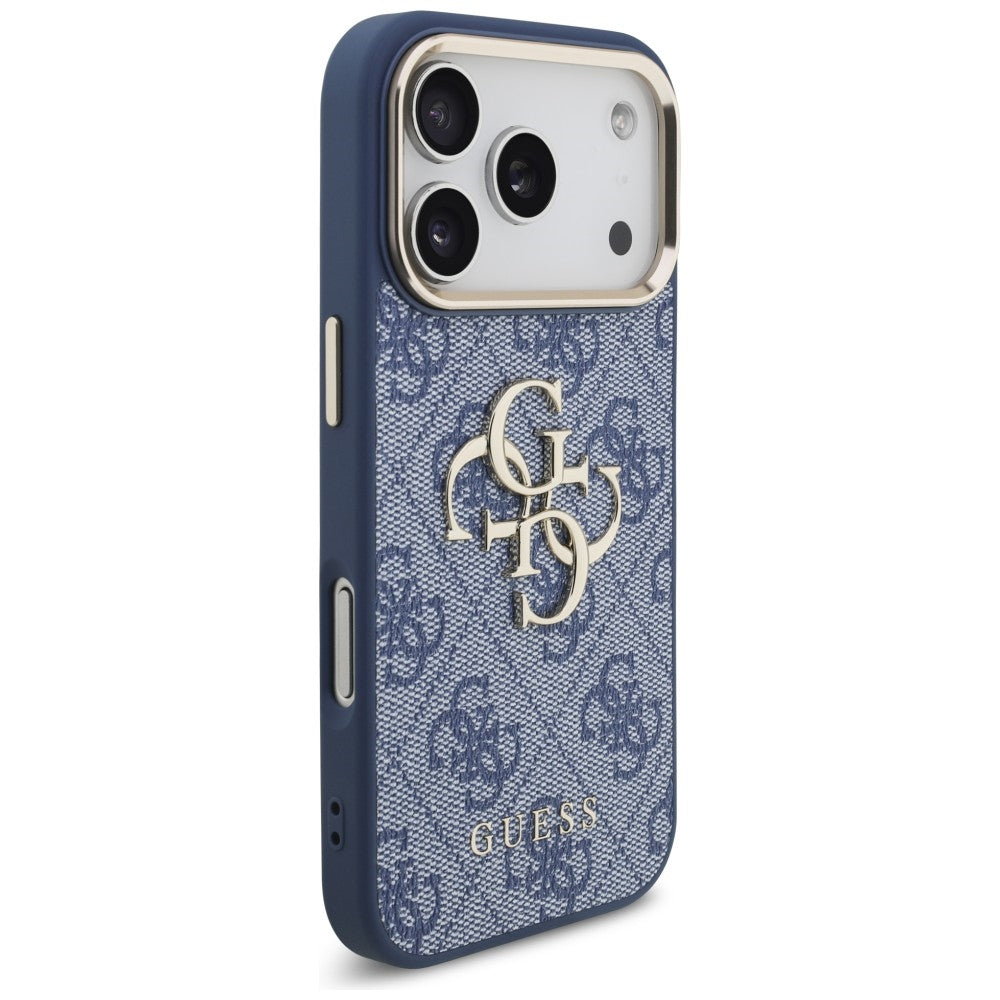Guess iPhone 17 Pro/iPhone 18 Pro Skal 4G Classic Logo Blå