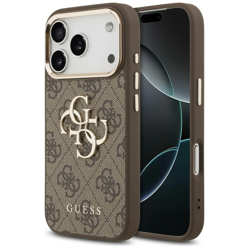 Guess iPhone 17 Pro/iPhone 18 Pro Skal 4G Classic Logo Brun