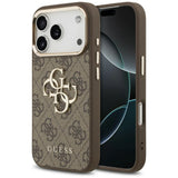 Guess iPhone 17 Pro/iPhone 18 Pro Skal 4G Classic Logo Brun