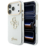 Guess iPhone 17 Pro/iPhone 18 Pro Skal 4G Script Vit