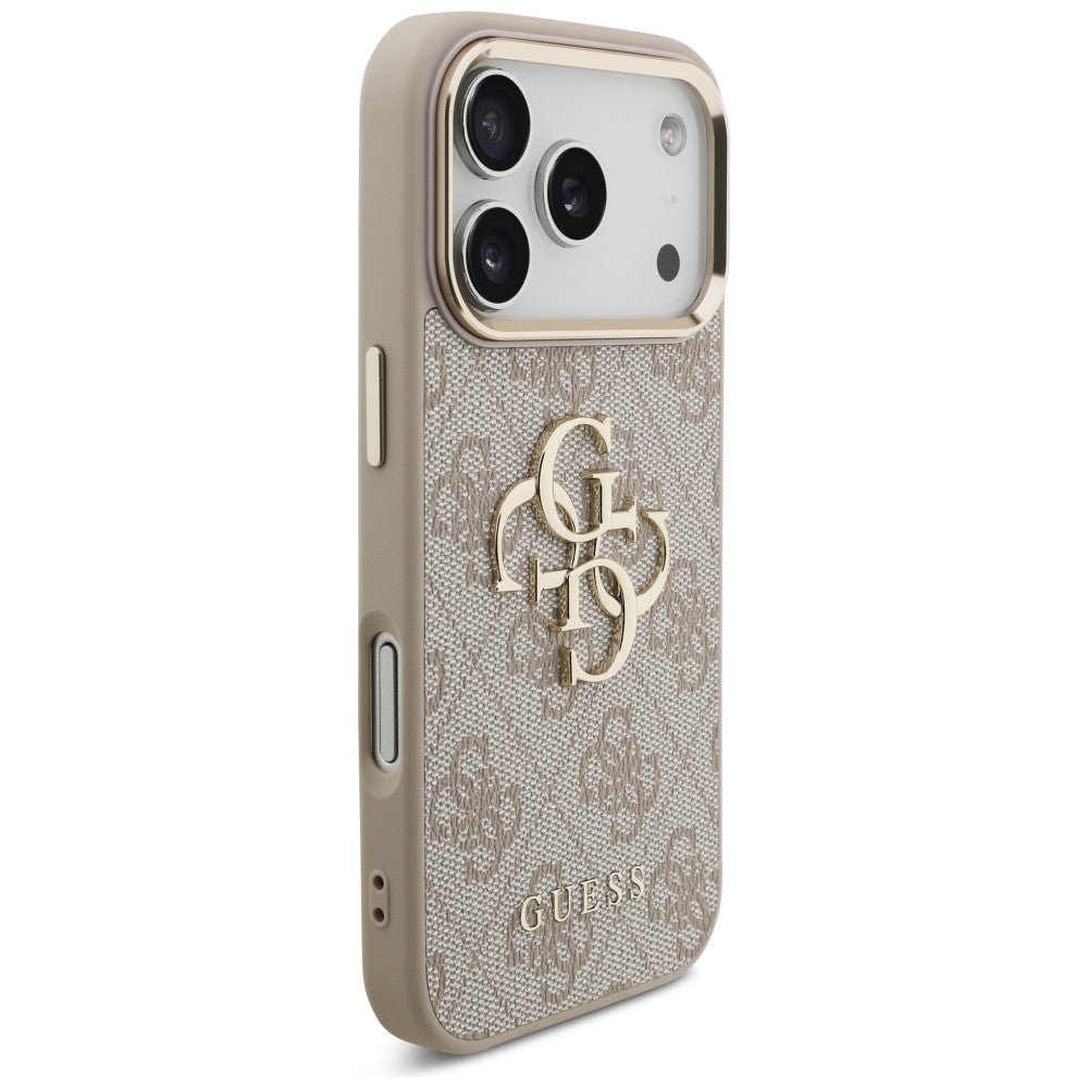 Guess iPhone 17 Pro/iPhone 18 Pro Skal 4G Classic Logo Rosa