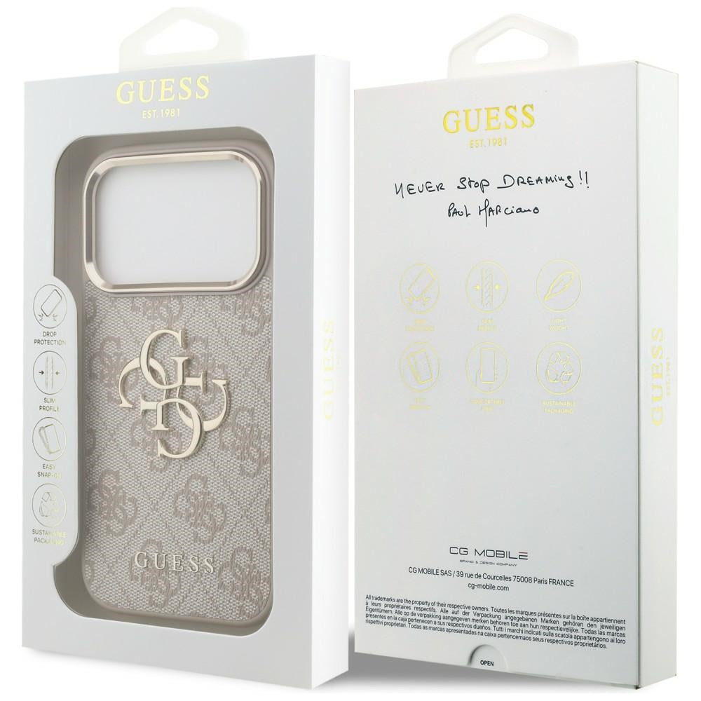 Guess iPhone 17 Pro/iPhone 18 Pro Skal 4G Classic Logo Rosa