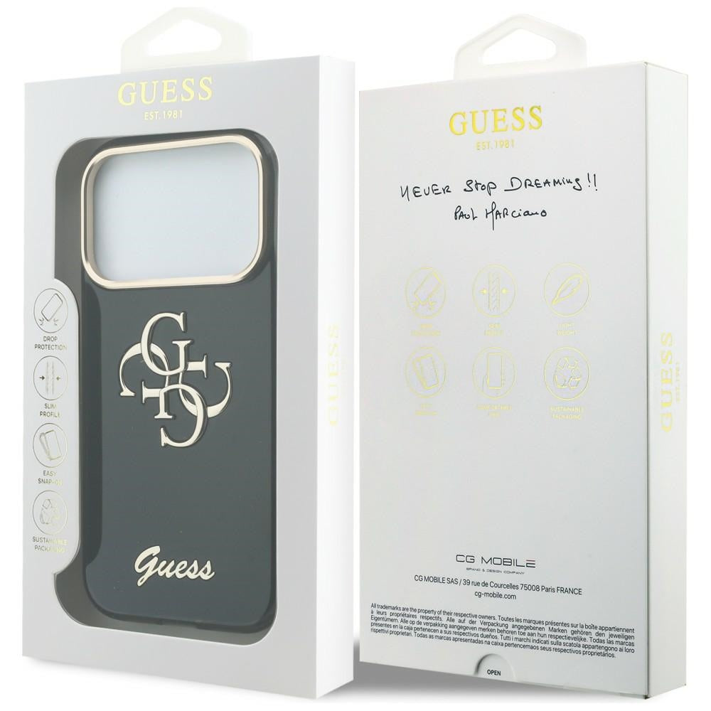 Guess iPhone 17 Pro Max/iPhone 18 Pro Max Skal 4G Script Svart