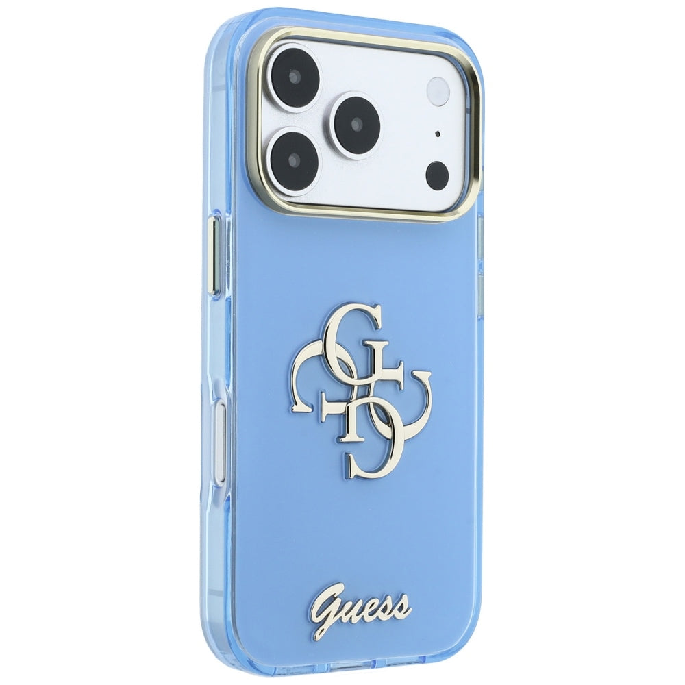 Guess iPhone 17 Pro/iPhone 18 Pro Skal 4G Script Blå