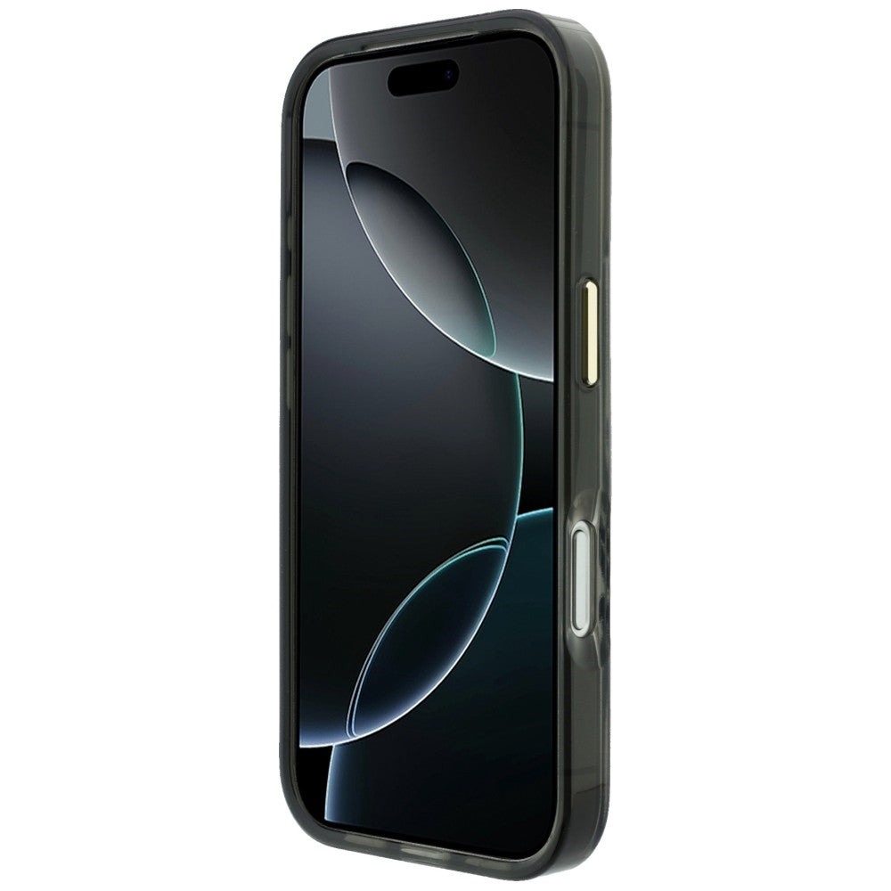 Guess iPhone 17 Pro/iPhone 18 Pro Skal Zebra Glitter Silver