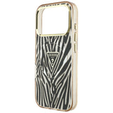 Guess iPhone 17 Pro/iPhone 18 Pro Skal Zebra Glitter Guld