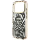 Guess iPhone 17 Pro Max/iPhone 18 Pro Max Skal Zebra Glitter Guld