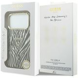 Guess iPhone 17 Pro Max/iPhone 18 Pro Max Skal Zebra Glitter Guld