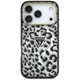 Guess iPhone 17 Pro/iPhone 18 Pro Skal Leopard Glitter Svart