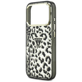 Guess iPhone 17 Pro/iPhone 18 Pro Skal Leopard Glitter Svart