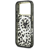 Guess iPhone 17 Pro/iPhone 18 Pro Skal Leopard Glitter Svart