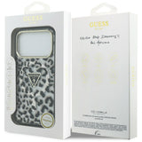 Guess iPhone 17 Pro/iPhone 18 Pro Skal Leopard Glitter Svart