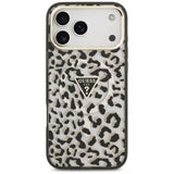 Guess iPhone 17 Pro Max/iPhone 18 Pro Max Skal Leopard Glitter Svart